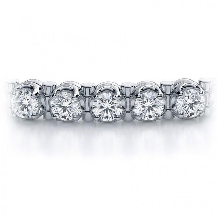 natural round diamond 7.20ct bracelet front view