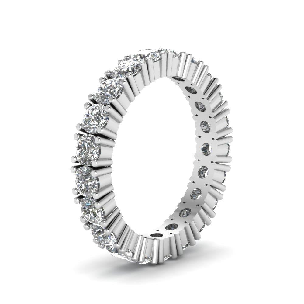Eternity Band 4.20 Ct Women Round Diamond Eternity Band Ring Solid