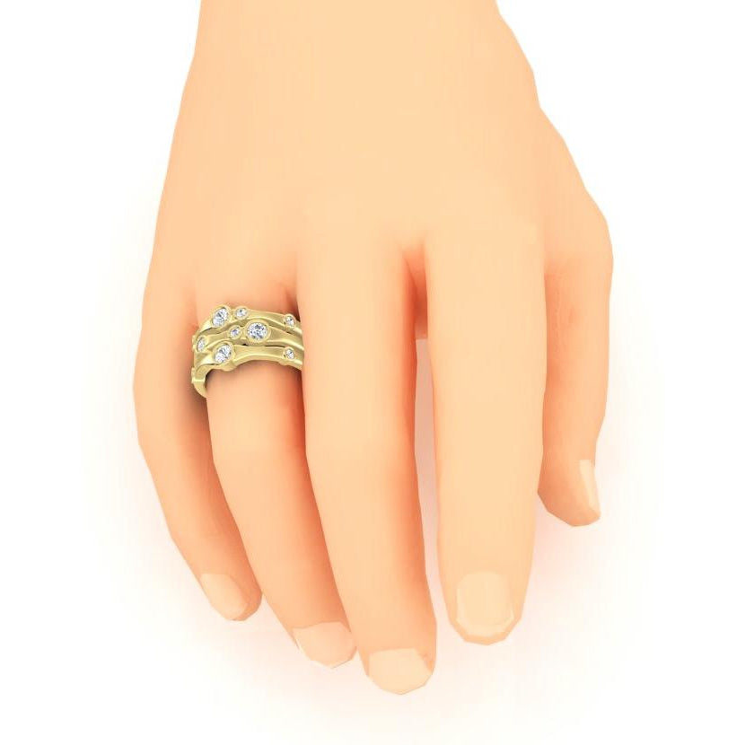 Diamond Fancy Ring 1.10 Carats White Men's Jewelry New