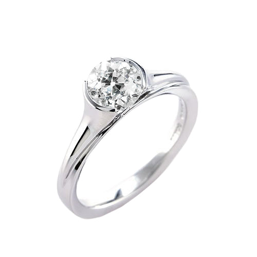 NEw Design Lady’s Fancy Wedding Engagement White Gold Diamond Solitaire Ring