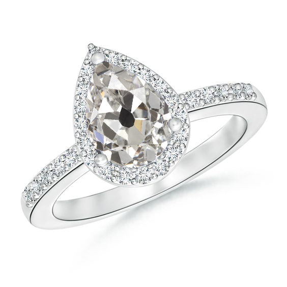 Anniversary Halo Ring Old Miner Jewelry
