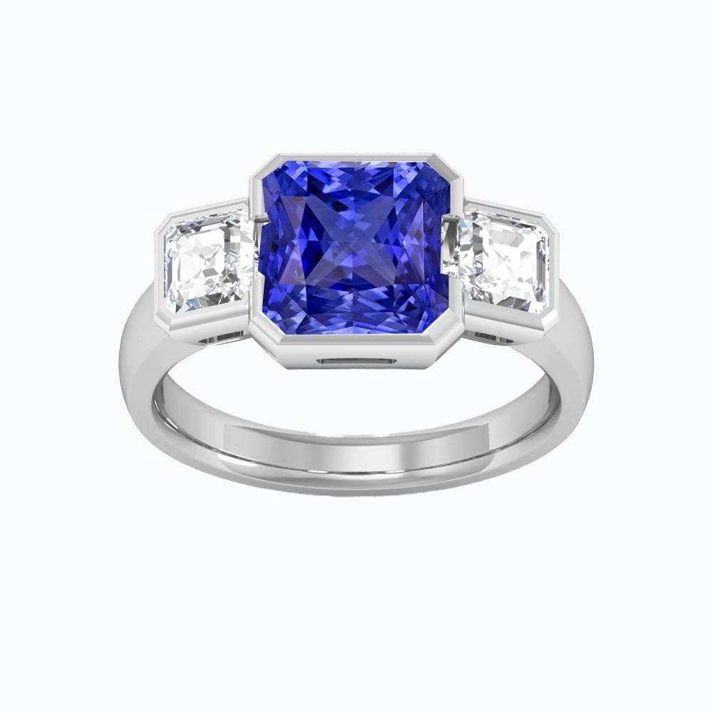 New High Quality Wedding Anniversary Ring Asscher Diamond
