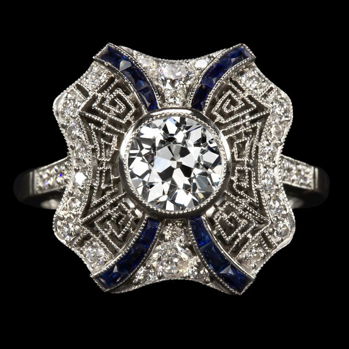 Antique Style Old Cut Diamond Ring