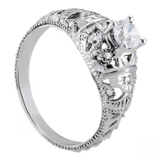 Art Nouveau Jewelry New Antique Style Diamond Engagement Ring
