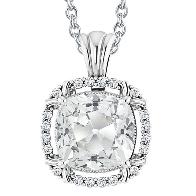 Halo Old Miner European Diamond Pendant