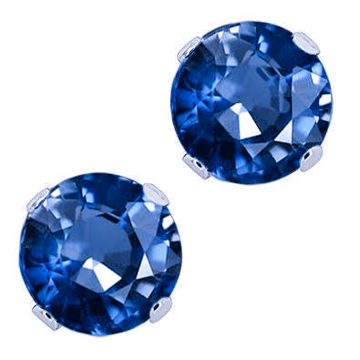 Blue Sapphire Studs New High Quality Wedding Ceylon