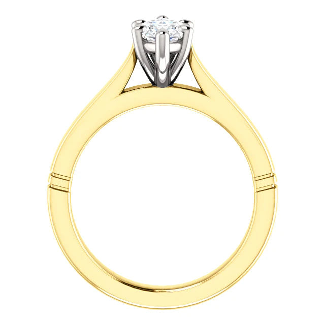 Cathedral Setting Solitaire Diamond Ring 3 Carats Jewelry
