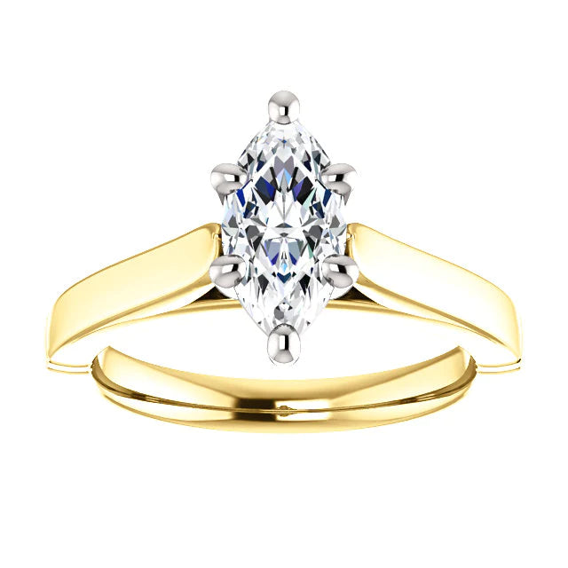 Cathedral Setting Solitaire Diamond Ring
