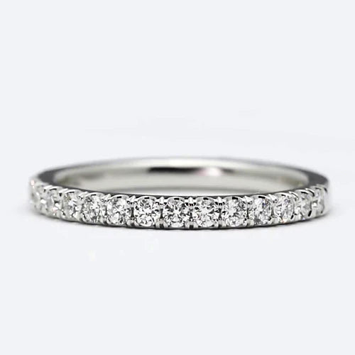 Comfort Fit Diamond Anniversary Wedding Band 1.50 Carats Half Eternity
