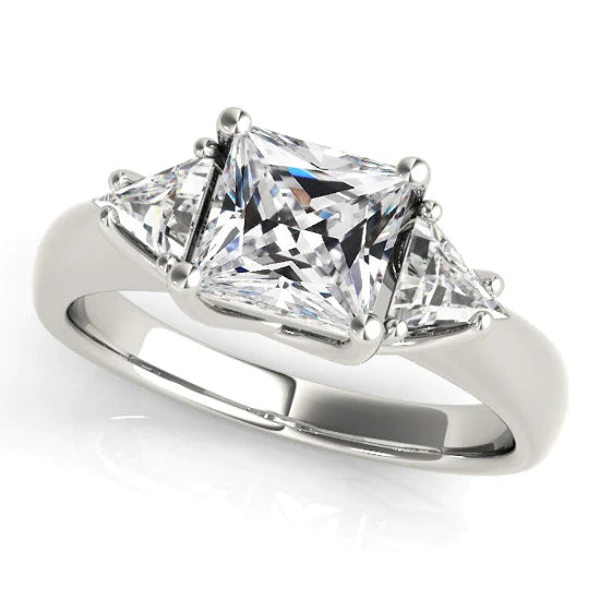 Custom Jewelry Old European Diamond 3 Stone Ring