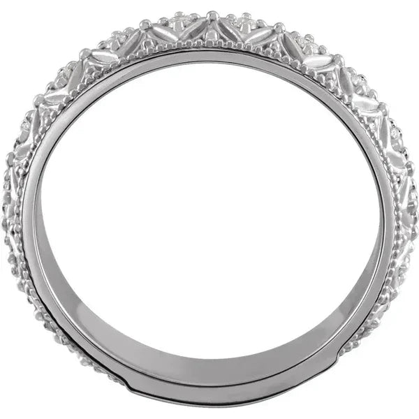 Vintage Style Diamond Band