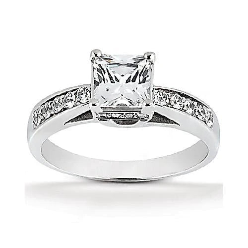 natural round diamond 1.50ct ring front view