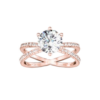 Lady’s Twisted Sparkling Unique Engagement White Gold Anniversary Ring Toi et Moi 1 Carat Diamond Knot Style Wedding Engagement Ring Engagement Ring