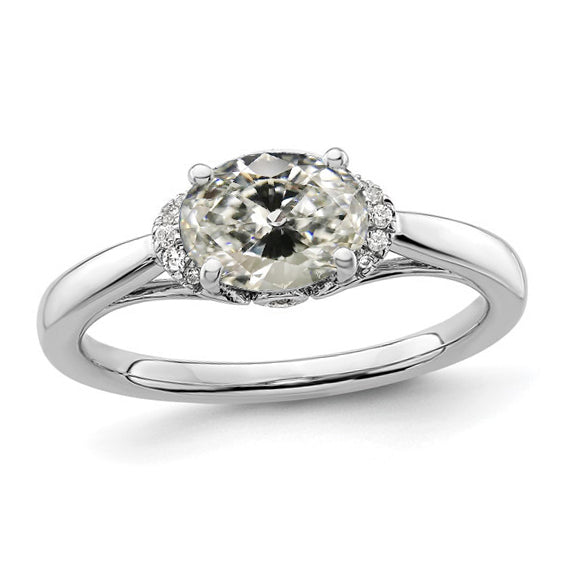 natural round diamond 3.50ct ring front view