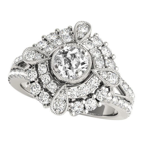 Halo Ring Old Miner Diamond
