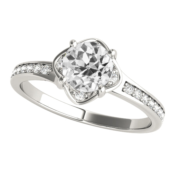 Engagement Ring Old Miner Round Diamonds