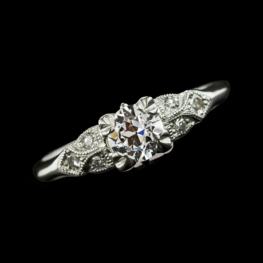 Round Old Miner Diamonds Wedding Ring 2 Carats Women’s Jewelry