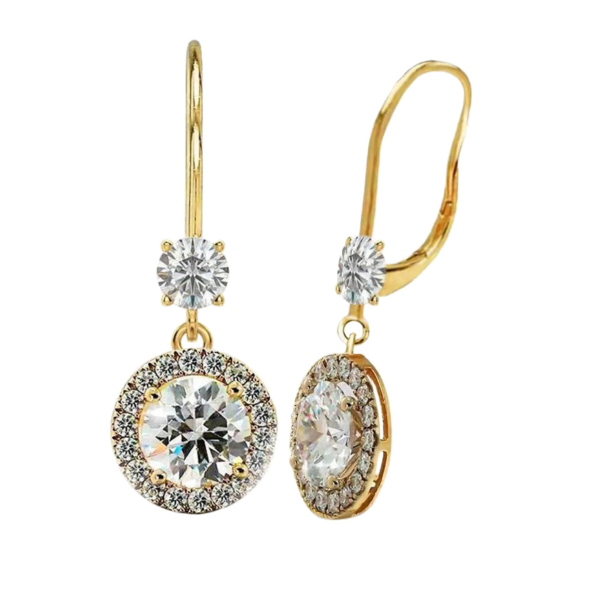 Diamond Dangle Earrings