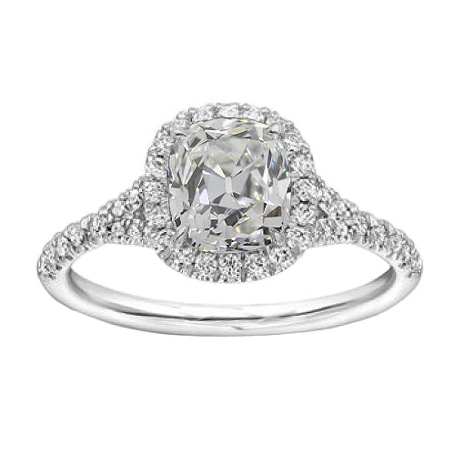 Halo Ring Cushion Diamond