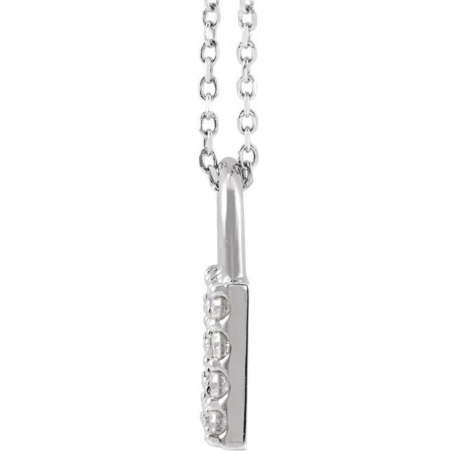 natural round diamond 0.90ct pendant side angle
