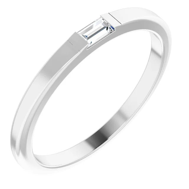 Mens Ring Wedding Band 0.30 Carats White Gold Men'S Ring
