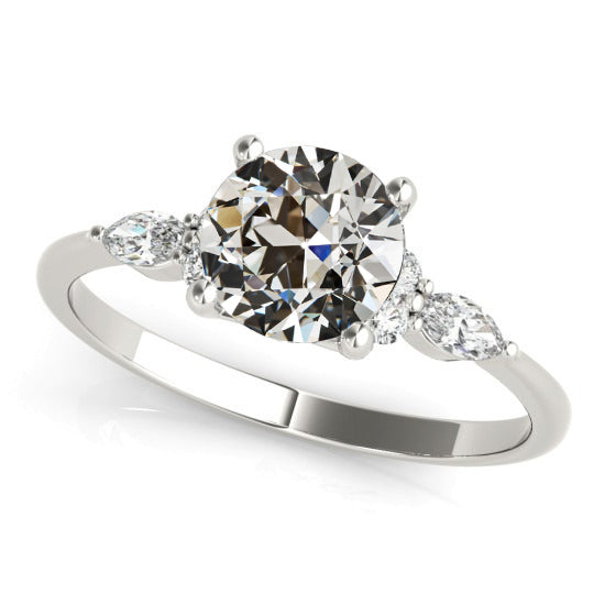 Wedding Anniversary Ladies Gold Old Miner Diamond Ring