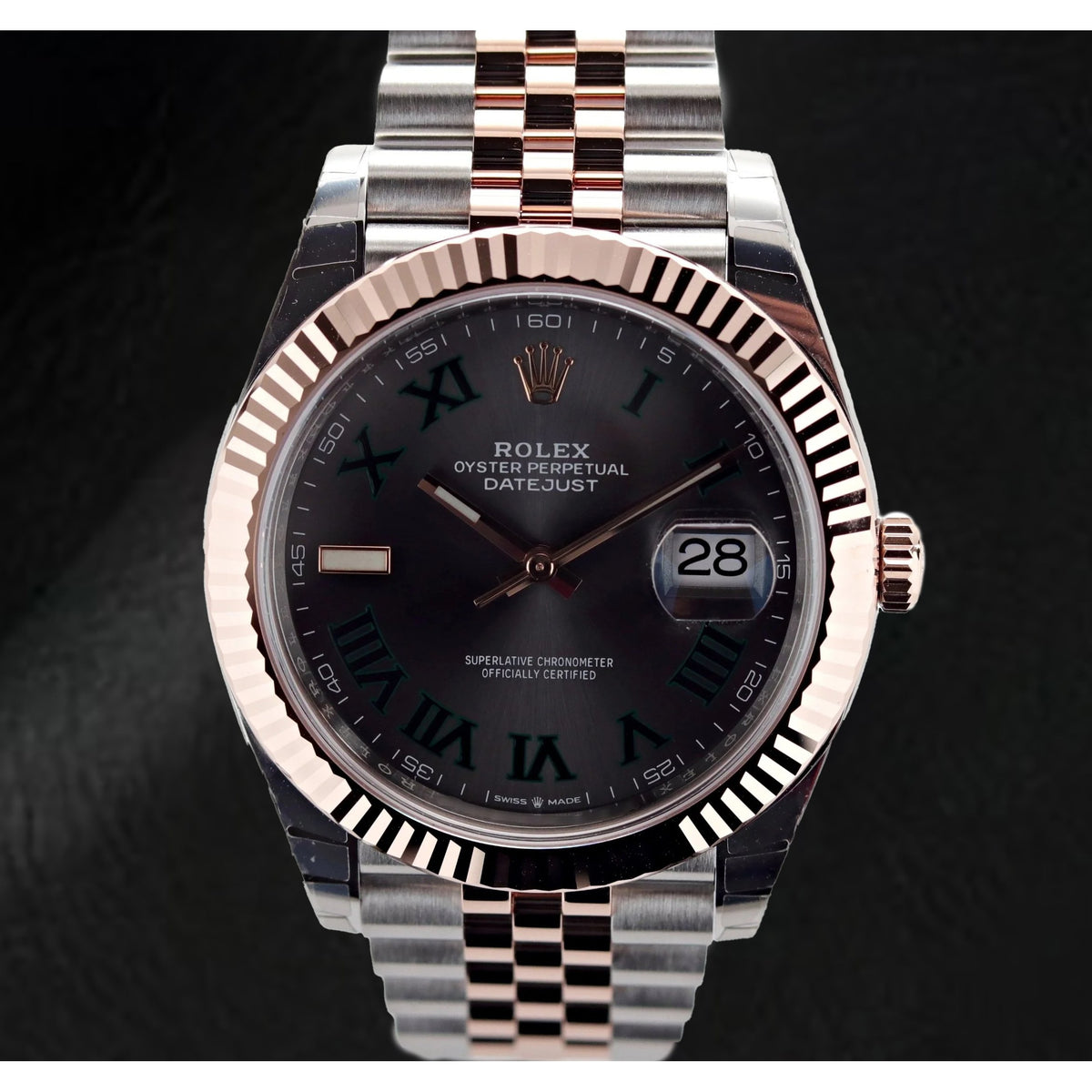 natural diamond watch profile view