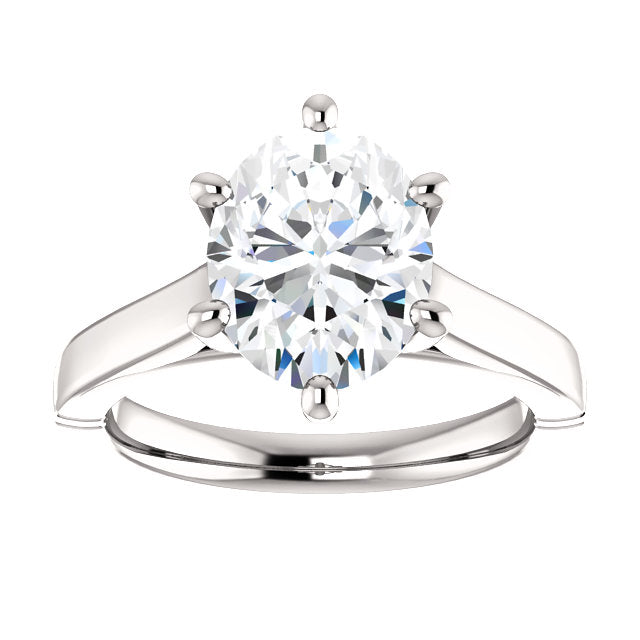 Women Jewelry Sparkling Unique Solitaire White Gold Diamond