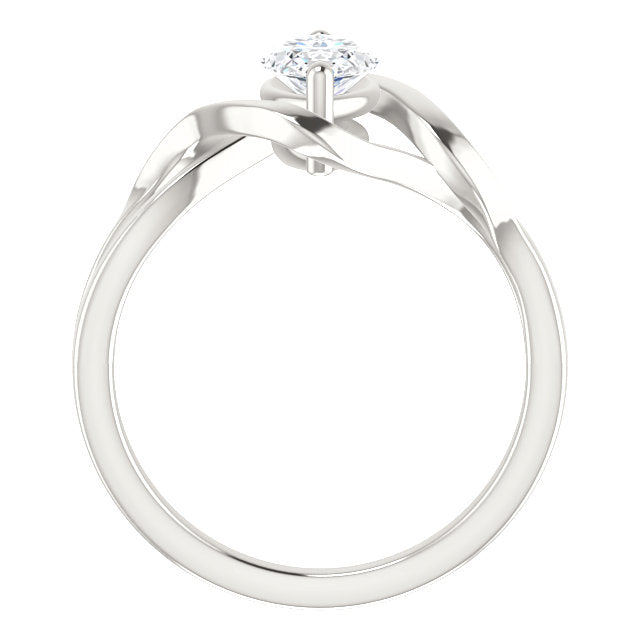 natural marquise diamond 2.50ct ring side angle