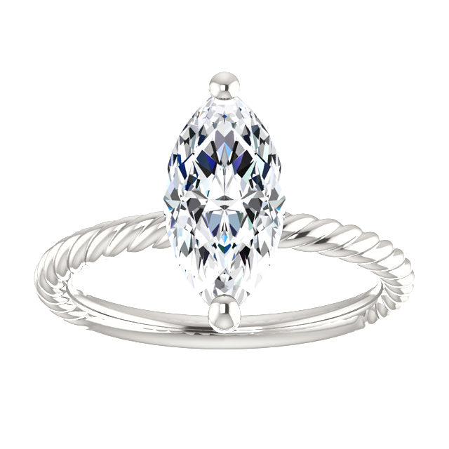 Twisted Rope Style Women Jewelry Anniversary