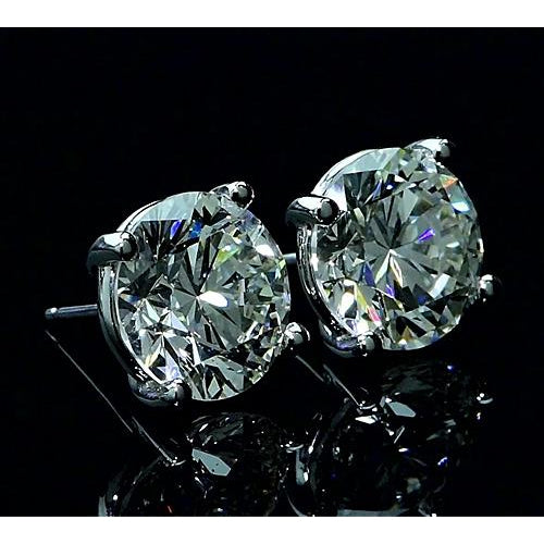 NEw Design Diamond Stud Earrings White Gold Stud Earrings