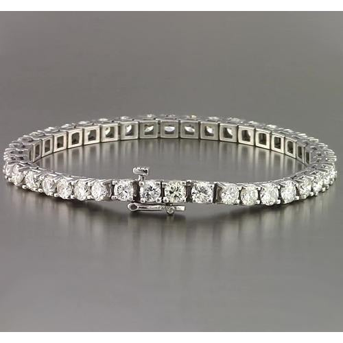 Tennis Bracelet Diamond Tennis Bracelet 10 Carats White Gold New