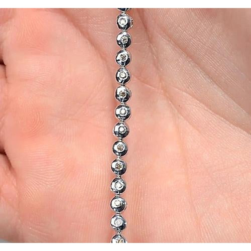 Tennis Bracelet Women Diamond Tennis Bracelet 5.50 Carats Round White Gold Jewelry New