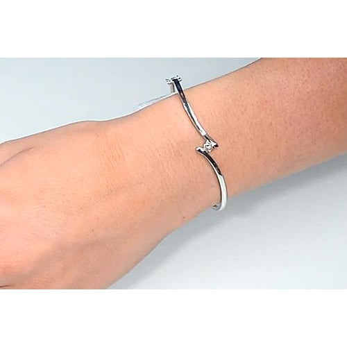 Bangle Single Diamond Bangle 0.75 Carats Ladies Jewelry New