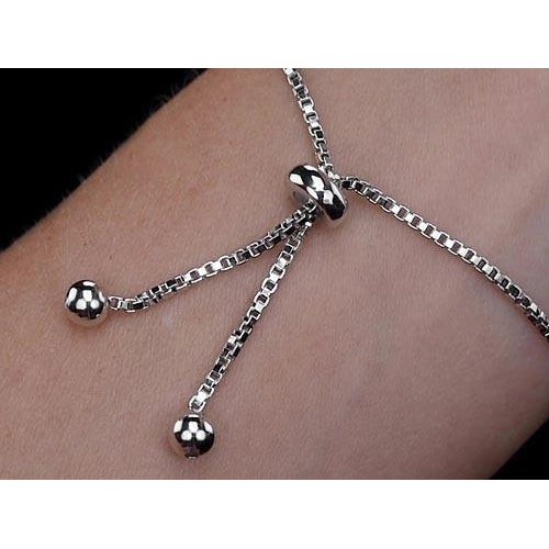 Chain Bracelet Diamond Chain Bracelet 4.20 Carats Infinity Symbol Women Jewelry 14K