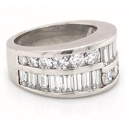 Band Diamond Anniversary Band 4 Carats Prong Setting Men Jewelry New