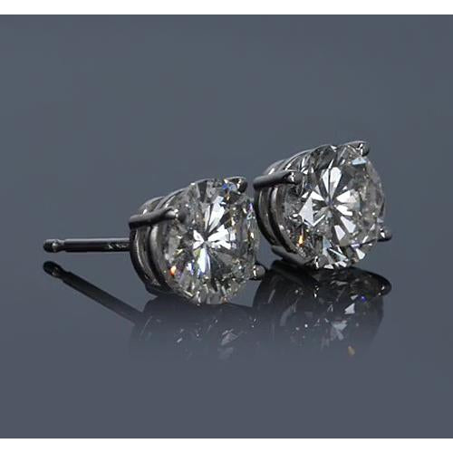Prong Round Diamond Stud Earring Stud Earrings