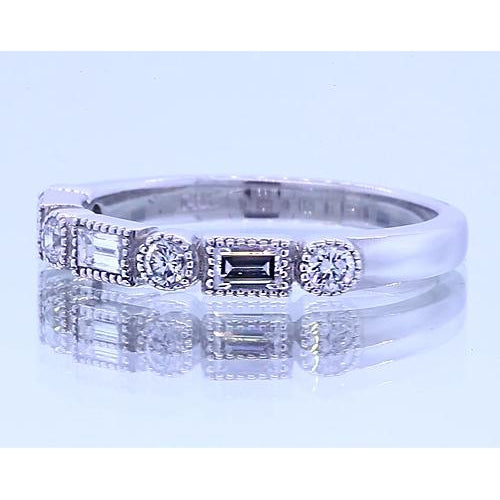 natural round diamond 1.20ct band side angle