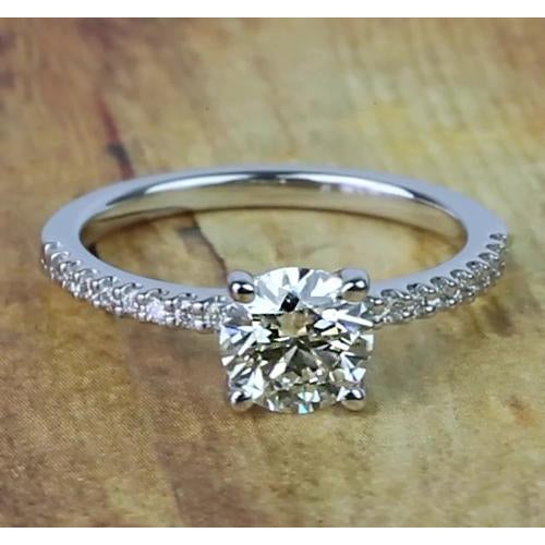 Solitaire Ring with Accents