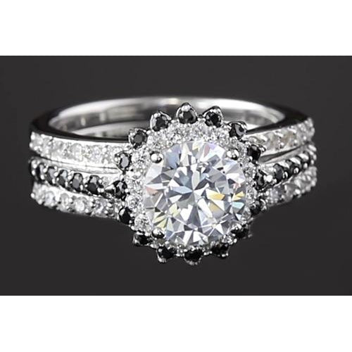 natural round diamond 4.50ct ring side angle