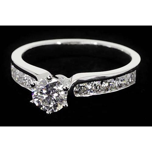 Solitaire Ring with Accents