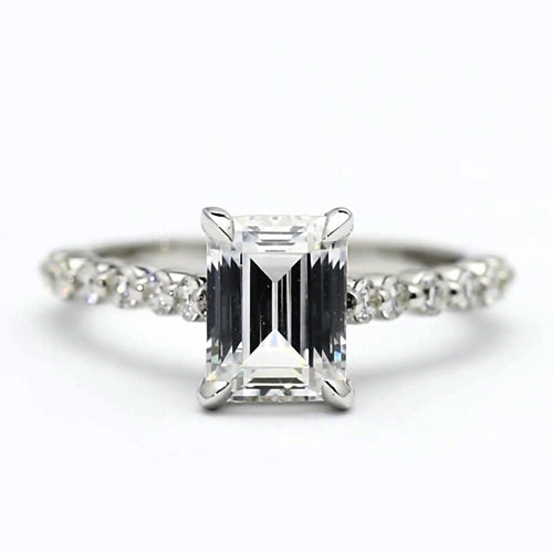 natural round diamond 2.50ct ring front view