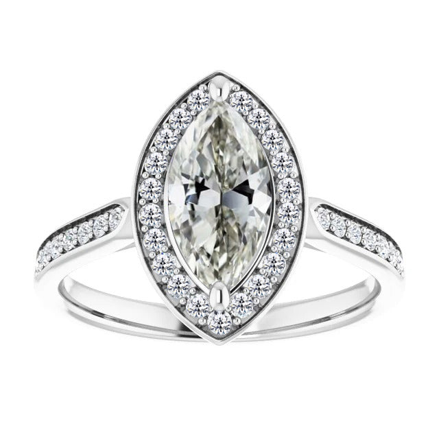 natural round diamond 2.50ct ring front view