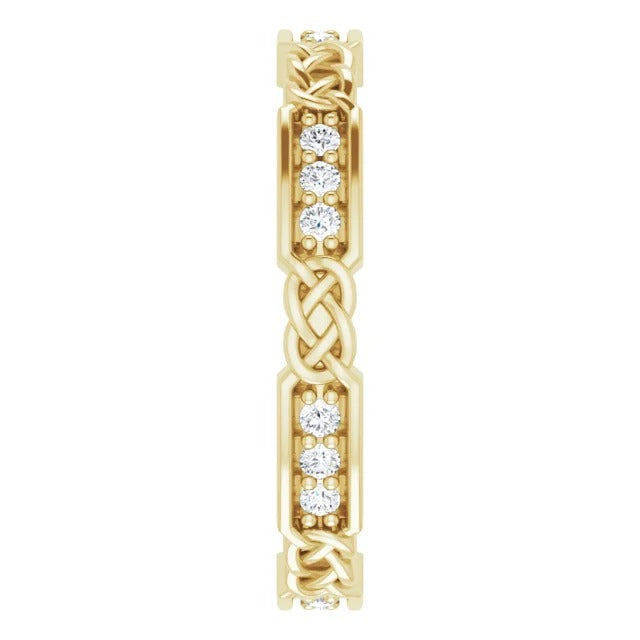 Eternity Band Diamond Wedding Band Vintage Style 0.90 Carats