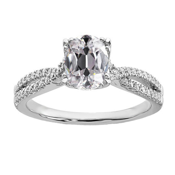 Oval Old Cut Diamond Women’s Wedding Ring