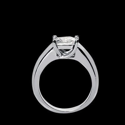 Carats Princess Diamond Solitaire Ring 4 Prongs Gold Jewelry