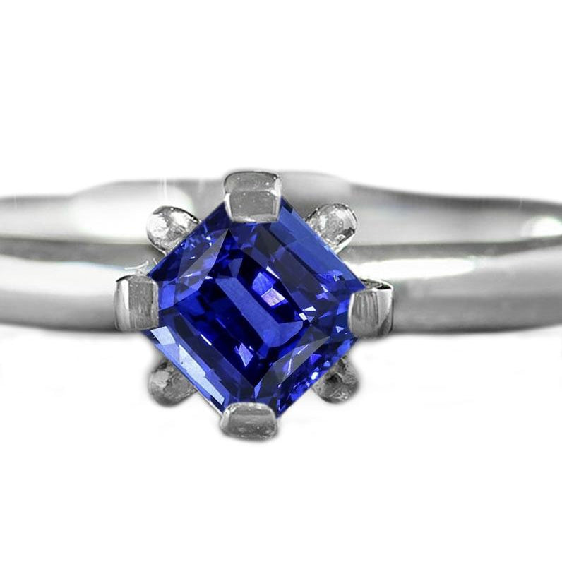 3.50 Carats Blue Sapphire Solitaire Ring