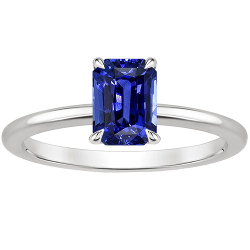 Solitaire Ring Gorgeous fancy Radiant Sri Lankan Sapphire