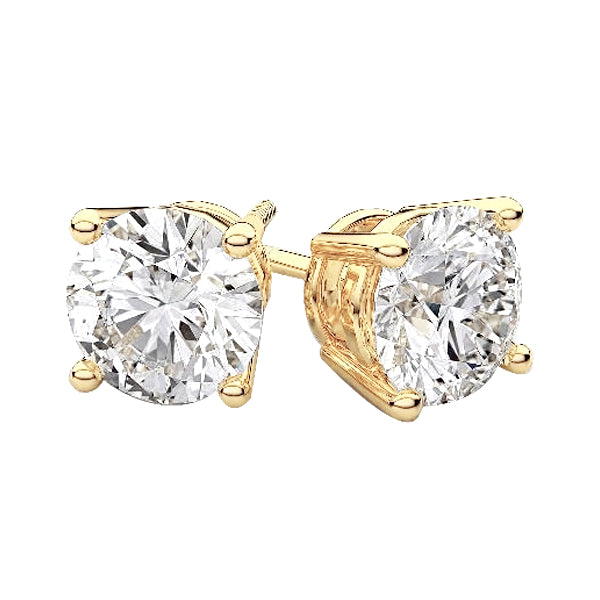 Yellow Gold Marquise Cut Diamond Stud Earring White Gold Lady Jewelry Stud Earrings