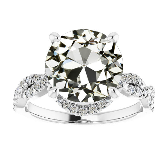 Old Miner Diamond Engagement Ring